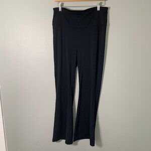 Ododos black flare pull on elastic waist yoga pants leggings